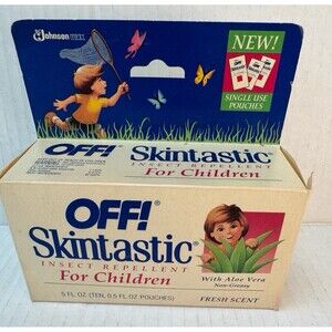 VTG OFF! Skintastic Insect Repellent for Children Single Use Pouches Fresh Scent